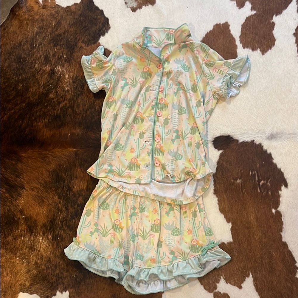 Matilda Jane Cactus Kids Pajamas Set - Multicolor